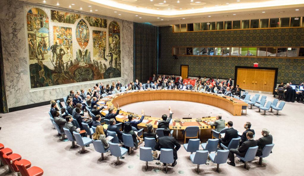 Réunion du Conseil de Sécurité des Nations Unies pour voter le renouvellement du BINUH