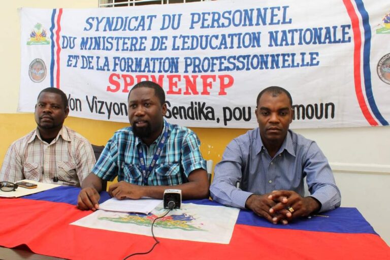 Haïti Des syndicalistes s'opposent au retour d'anciens ministres au