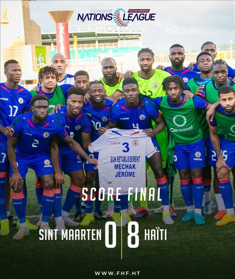 Haïti écrase SintMaarten et décroche son ticket pour la Gold Cup 2025